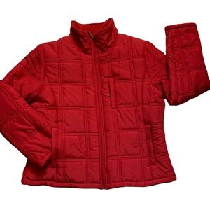 IZOD Performax quilted puffer Jacket in red